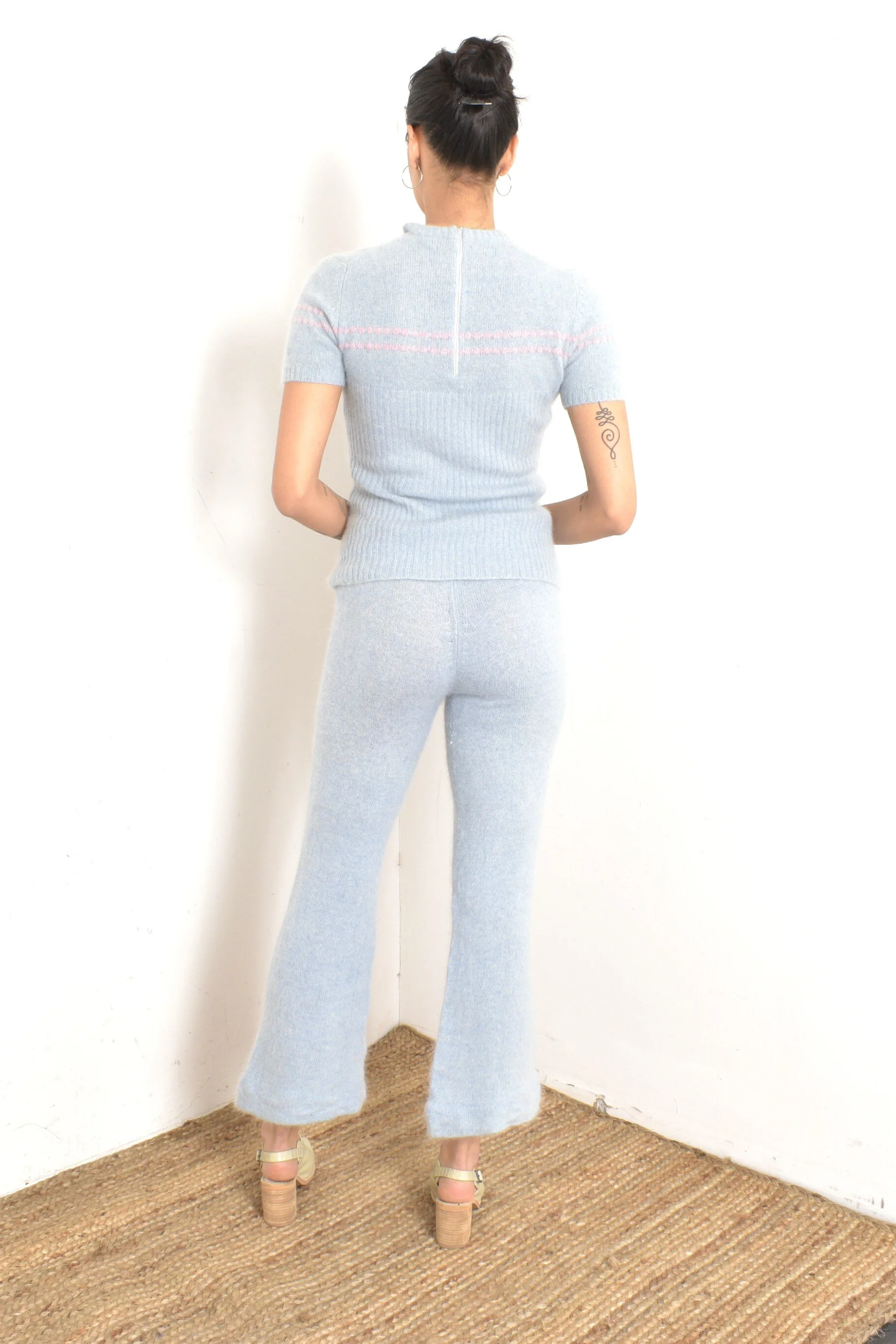 1970s Angora Knit Sweater and Pants Set-XS — La Poubelle Vintage